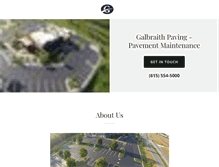 Tablet Screenshot of galbraithpaving.com